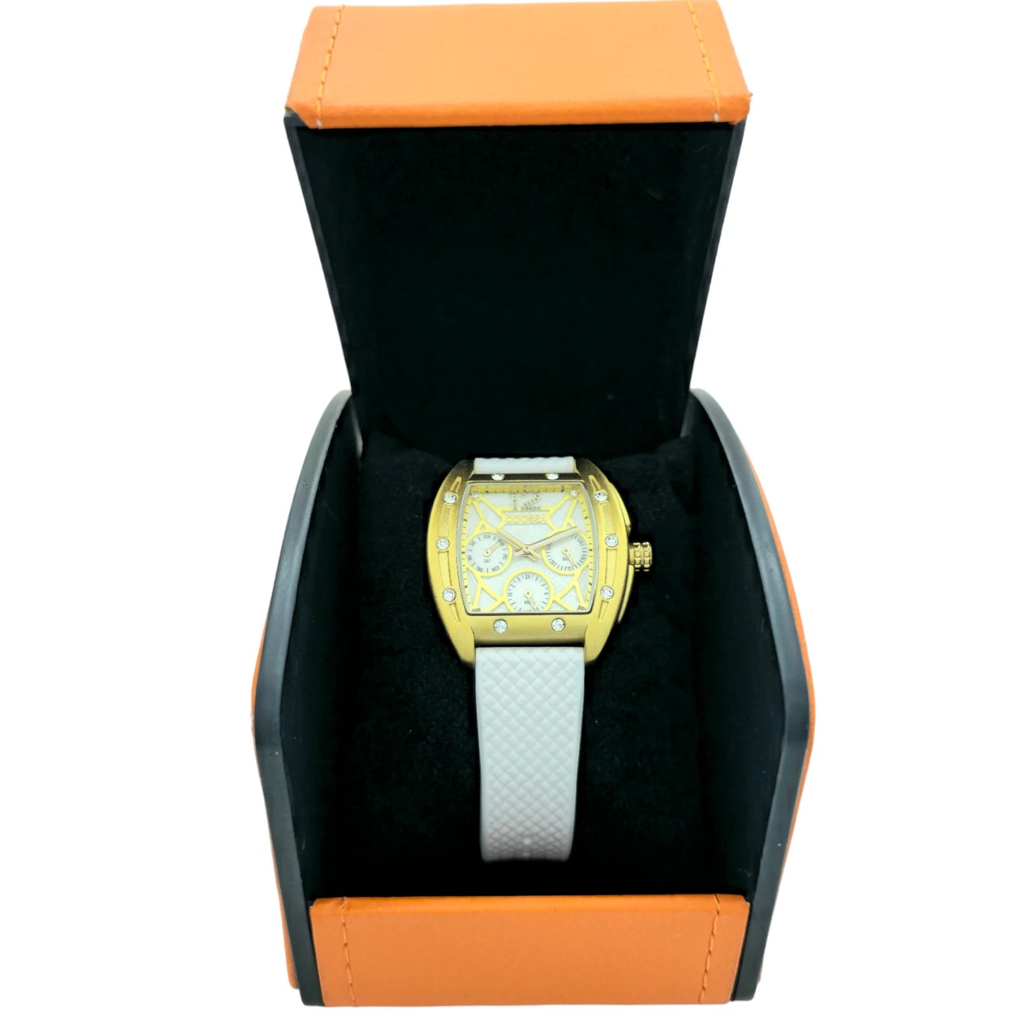 COOSSA ORIGINAL Special Edition Women's Tonneau 35MM Gold/White Day-Date Watch