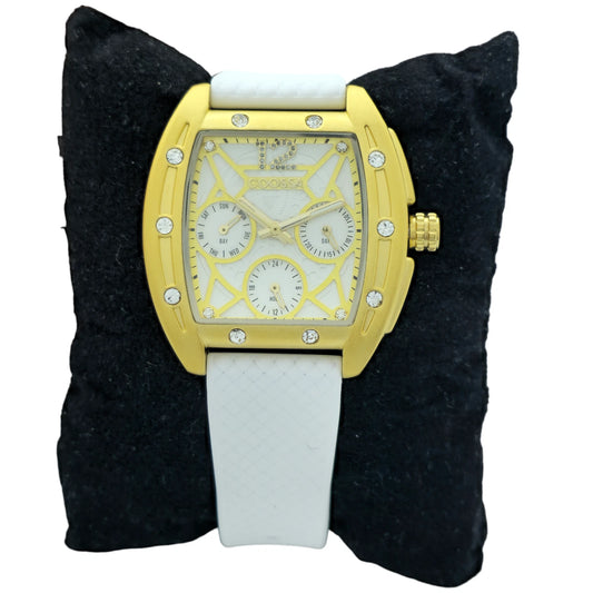 COOSSA ORIGINAL Special Edition Women's Tonneau 35MM Gold/White Day-Date Watch