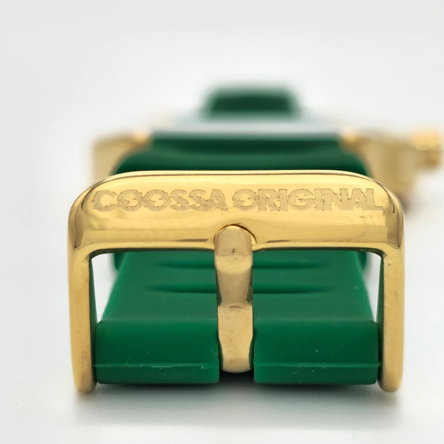 COOSSA ORIGINAL Special Edition Mens Tonneau 46MM Case Gold/Green Day-Date Watch