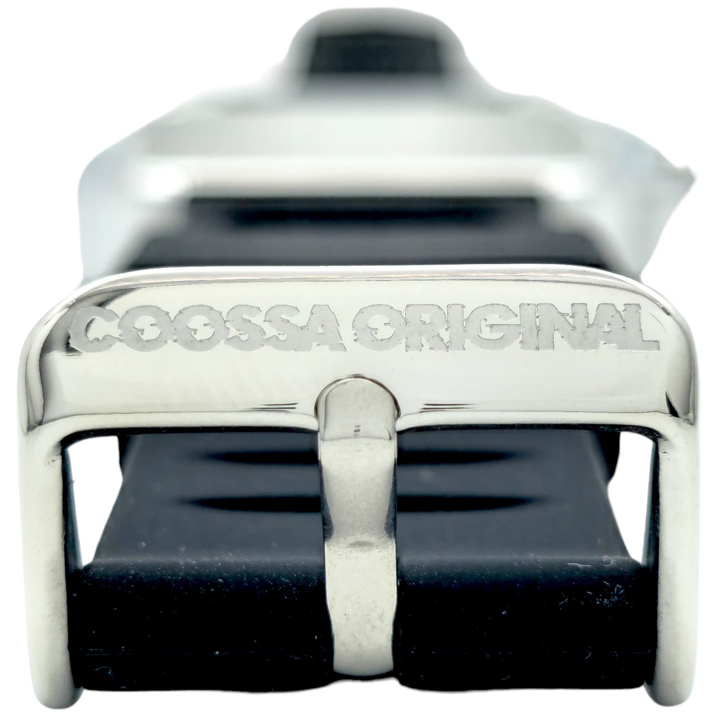 COOSSA ORIGINAL Special Edition Mens Tonneau Watch 46MM Case Silve/Black Tone