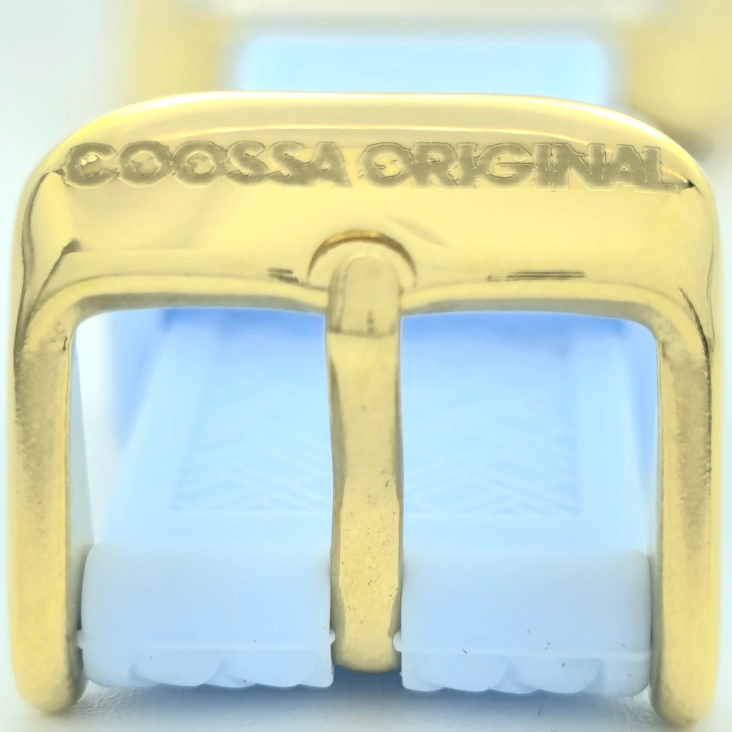 COOSSA ORIGINAL Special Edition Womens Tonneau 35MM Case Gold Baby Blue Watch